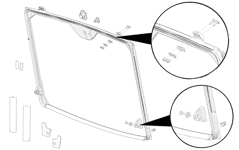 maudxdtaページ 2026 Full-Size Pro XD Fixed Glass Windshield Change | Polaris